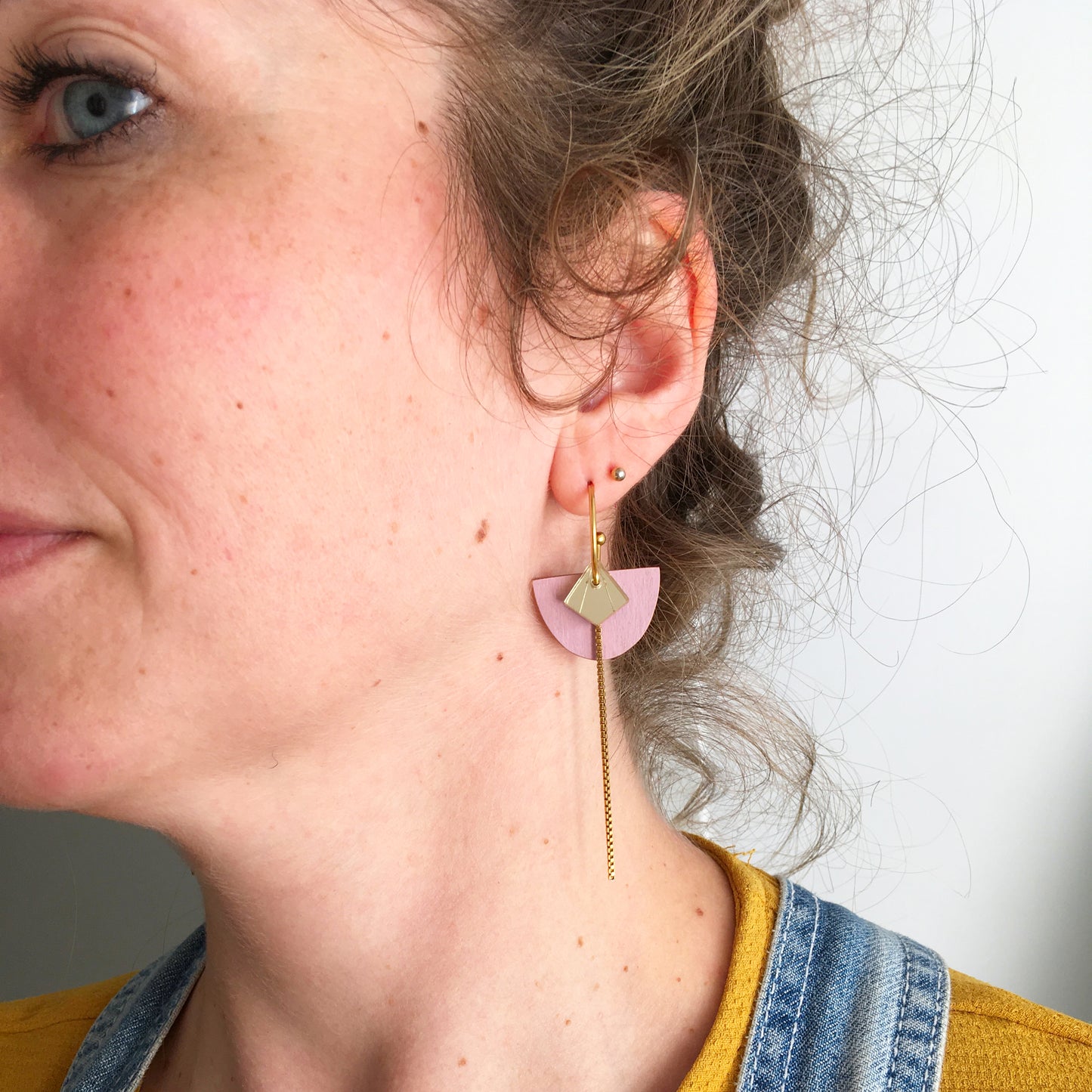 Oorbel Babs Salie Groen