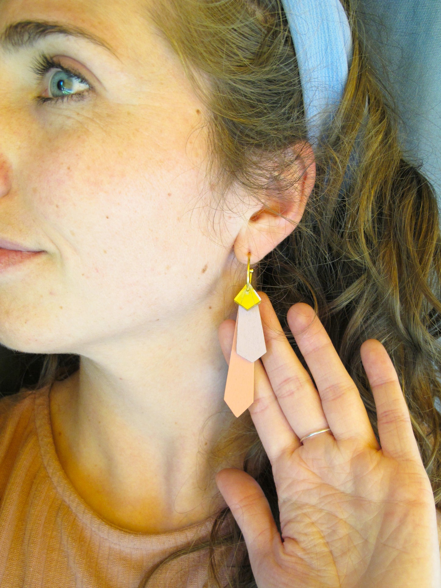 Modulaire Oorbel Eef - Groen