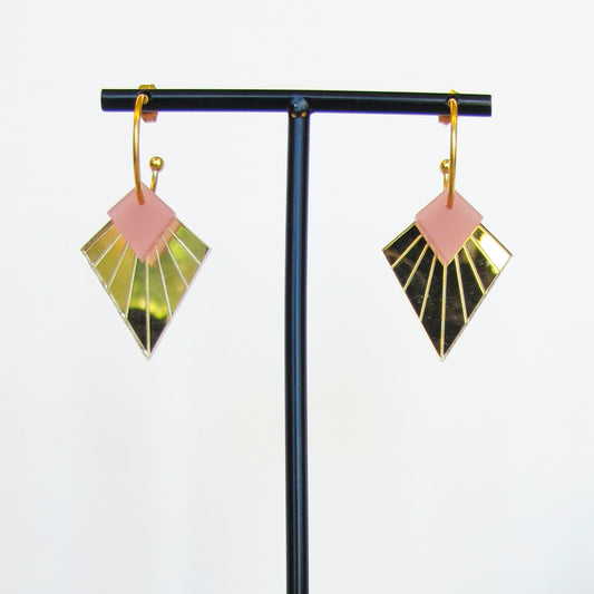 Oorring Juul Goud - Roze